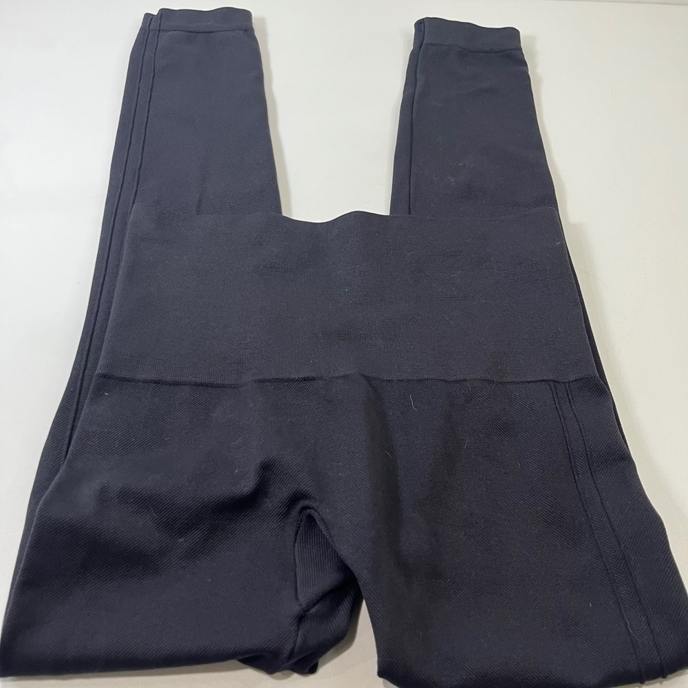 SPANX Leggings Medium Black Look At Me Now Seamless High Waisted Athleisure‎